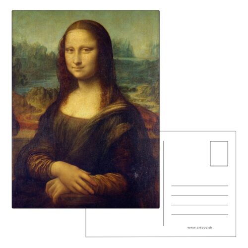 Leonardo da Vinci – Mona Lisa pohľadnica