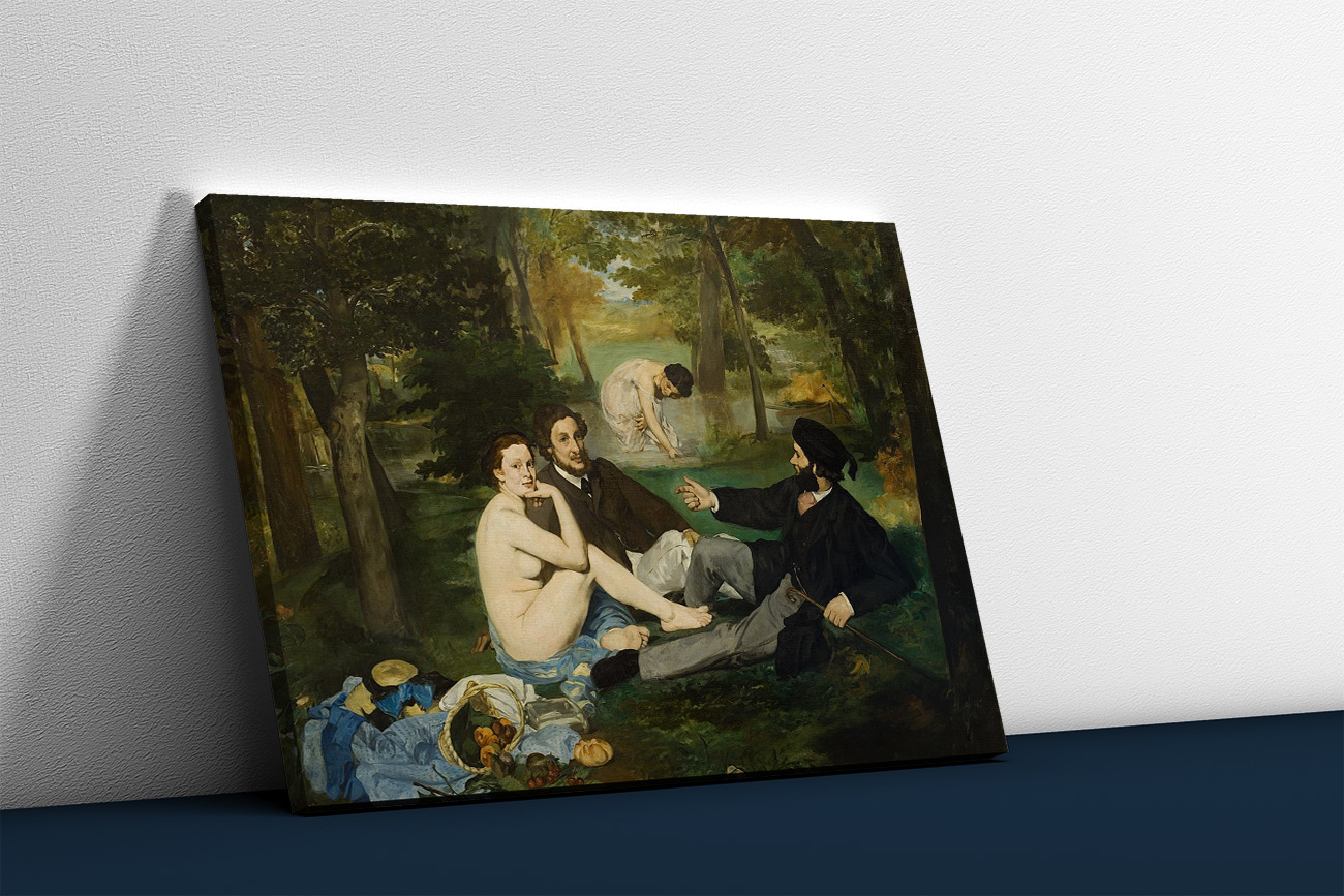 Edouard Manet - Raňajky v tráve obraz
