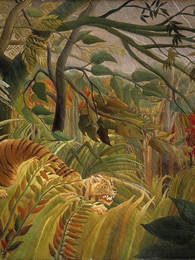 Henri Rousseau - Tiger v tropickej búrke