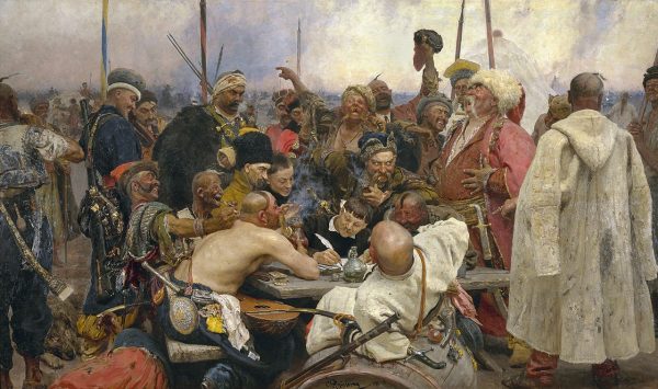Ilja Repin - Záporožskí kozáci píšu list tureckému sultánovi