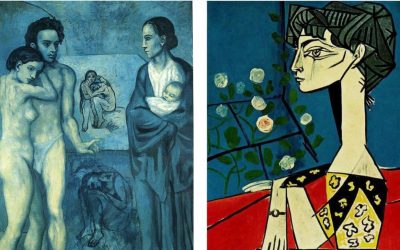 Porovnanie obrazov maliarov, keď mali dvadsať rokov a ich práce o 50 rokov neskôr