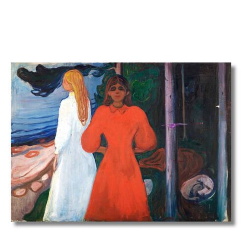 Obraz Edvard Munch Červená a biela