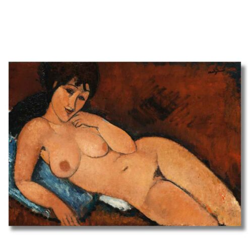 Obraz Modigliani Žena na modrom vankúši