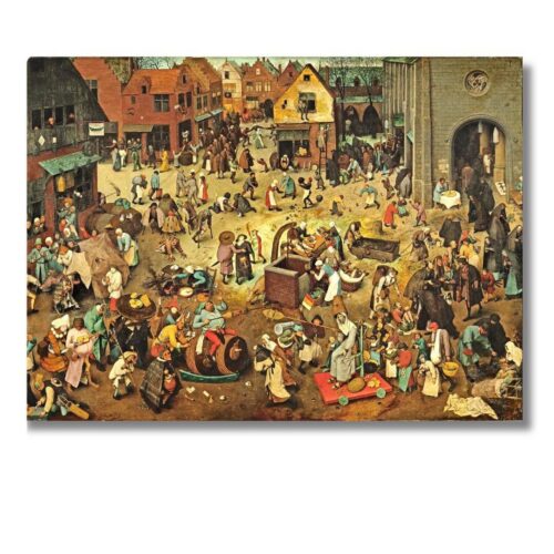 Obraz Pieter Bruegel st. Boj medzi karnevalom a pôstom