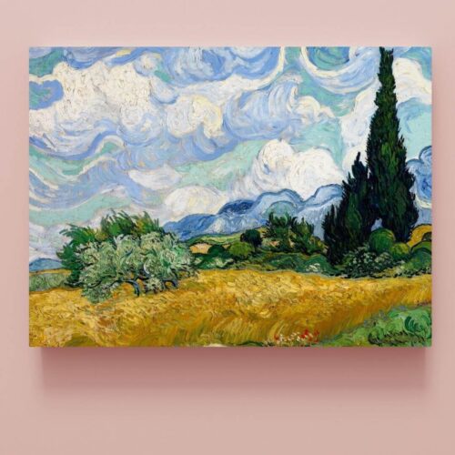 Vincent van Gogh - Pšeničné pole s cyprusmi