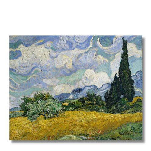 Vincent van Gogh – Pšeničné pole s cyprusmi