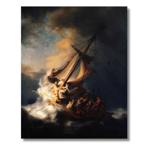 Rembrandt – Kristus v búrke