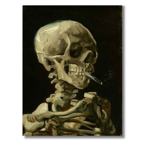 Obraz Vincent van Gogh Lebka s horiacou cigaretou