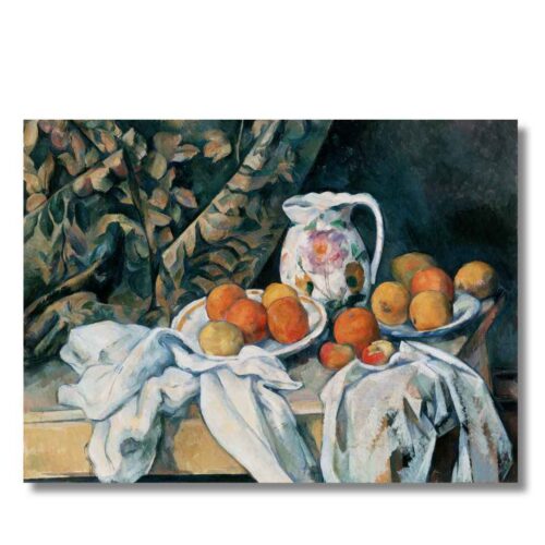 Obraz Cézanne Zátišie so závesom