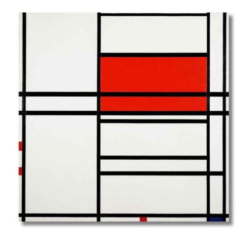 Obraz Mondrian Kompozícia v bielej a červenej