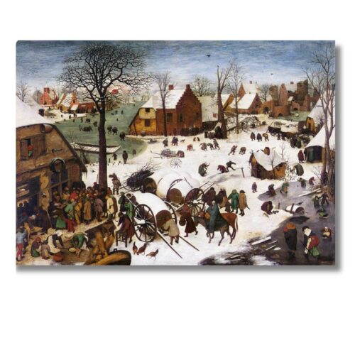 Pieter Bruegel starší – Sčítanie ľudu v Betleheme