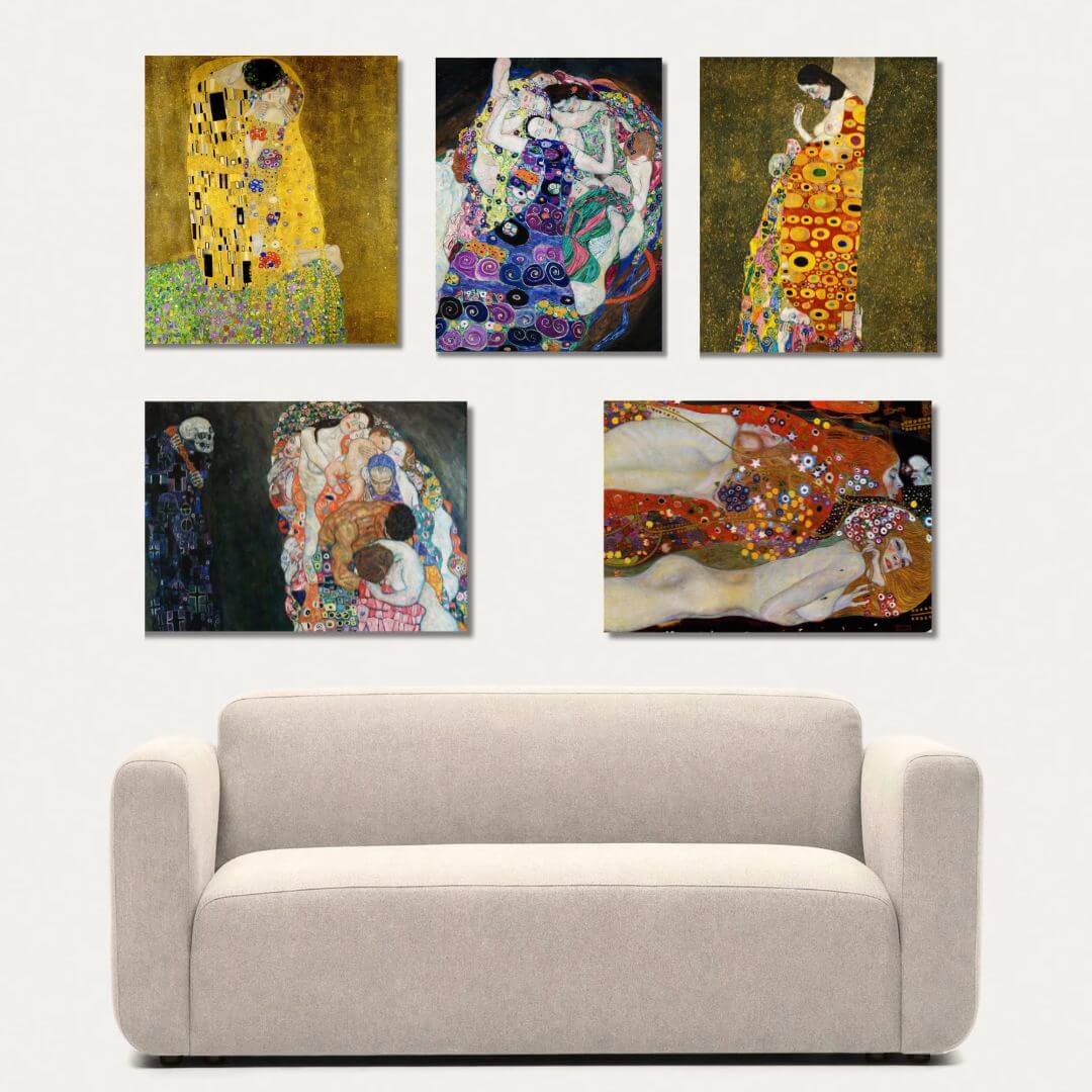 Inšpirácie do obývačky - Gustav Klimt