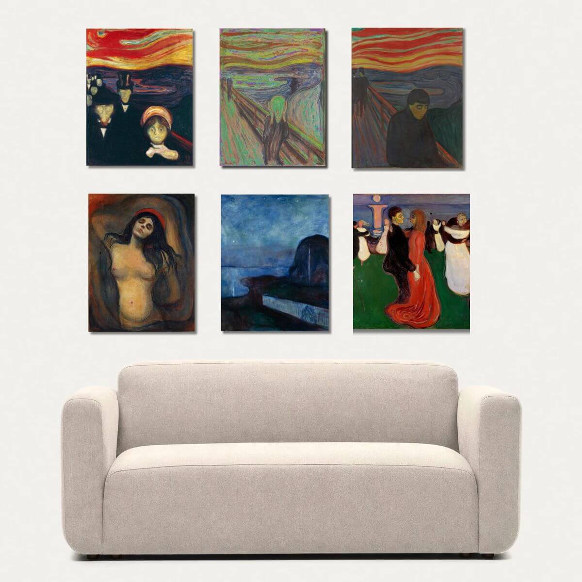 Obrazy Edvard Munch do Vašej obývačky či interiéru