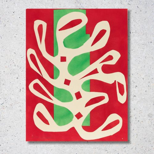 Henri Matisse - Biela riasa, abstraktný obraz do interiéru