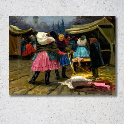 Jozef Teodor Mousson - Na trhu, obraz artovo, reprodukcia, eshop obrazy